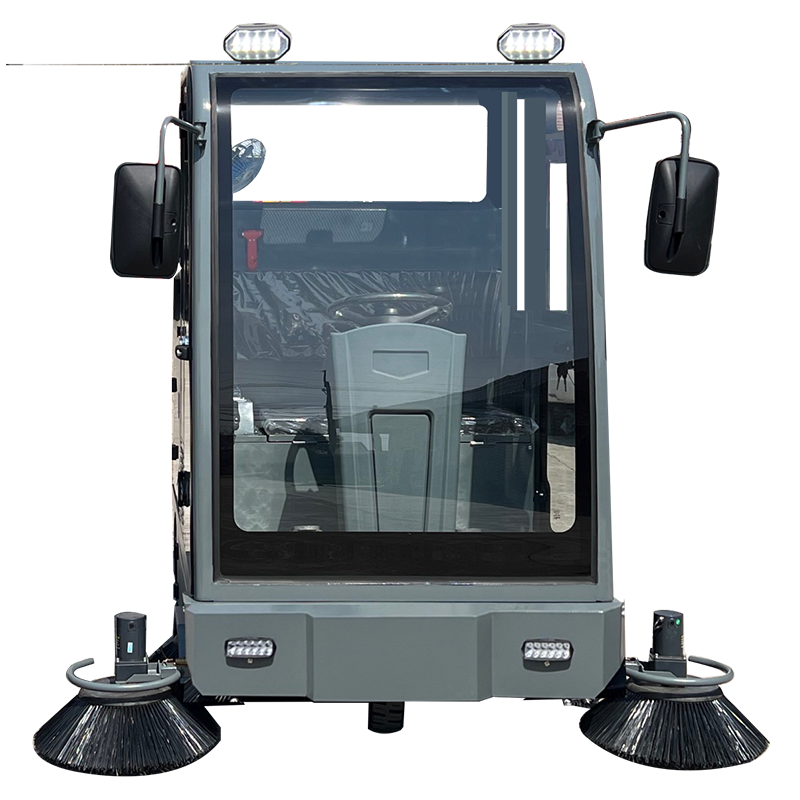 S20A Helt lukket nattkjøringslys Håndparkeringsbrems Anti-skli Kommersiell Road Ride-on Sweeper